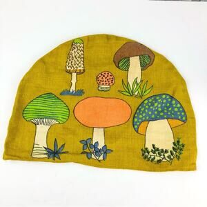 Vintage Mushroom Tea Cozy Fabric Cover